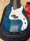 Austin 4 String Electric Bass Guitar Good Condition Soft Case 