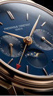Frederique Constant Men s Classic Moon Phase Quartz Blue Watch 40mm Fc-270n4p4