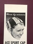 1941 Ace Sport Cap Print Ad Wool - Lion Knitting Mills Vtg 1940s Cleveland Ohio