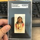 1888 N2 Allen   Ginter Always Riding American Indian Chiefs Sgc Authentic