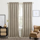  Living Room Camel Velvet 52 w X 144 l  pack Of 2  Brown Series - Camel