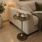 Vintage Aluminium Coffee   Beside Tables  Mid Century Modern  Home Decore
