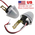 2-20x Ajustable As-20 Ac  Dc 12v Photo Sensor Switch Auto On Off Street Light Us