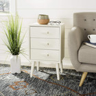 Pomona Modern Antique White 3-drawer Storage Chest