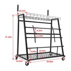 Floor Dispenser Rack 40  X 24  X 37  Steel Storage For Car Products W  Casters