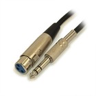 50ft Xlr 3-pin Female To 1 4in Trs Male Balanced Microphone Cable  Black