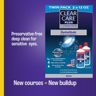 Clear Care Plus Cleaning And Disinfecting Contact Lens Solution  12 Oz 2 Pack   