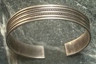 Antique Native American Navajo Silver Cuff Bracelet