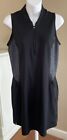 Adidas Women   s Knit Short Black Sports Dress Size Medium Golf