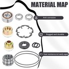 Front Differential Rebuild Kit Output Hub For Polaris Ranger Rzr 570 800 900 New