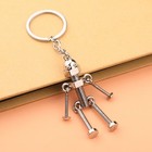 Diy Nuts And Bolts Man Keychain Steampunk Screw Robot Movablejoint Keyring Charm