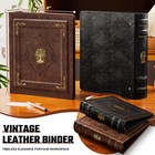 Ovesmusl Pu Leather 3 Ring Binder 2 Inch  Brown