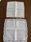 Lot Of 11  Handmade Vtg Hankies  Crochet Border Lace Weddings Tea Showers