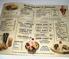 Vintage Maple Leaf Drive-in Restaurant Menu Carnation Ice Cream 50s Diner