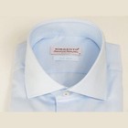 Mens 100  Italian Cotton Shirt High Quality Non Iron Sorrento Turkey 4525 Blue