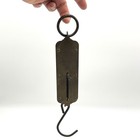 Antique John Chatillon   Sons Brass Hanging Spring Scale 50lb New York Usa