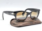 Mint Condition Vintage Persol Ratti 6200 Meflecto Black Sunglasses Rare   Case 
