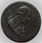 1795 Washington Grate Halfpenny - Small Buttons - Reeded Edge