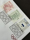 Eesti Estonia Fdc 1992 Barcelona Olympic Rings Cancel 3 Semi-postal Stamps Cover