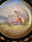 Antique Elegant Pair Of Wall Sconces Sevres Porcelain Plaques Gilt Bronze 19th C