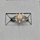 Vintage 925 Sterling Silver Sea Turtle Ring Toe Ring Adjustable Beach Nautical