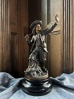 Antique 19th Century Bronze-toned Sculpture Pair  the Departure     the Return 