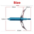 12 24pcs Hunting Broadheads 100gr Blue Expandable Sharp Blade Crossbow Arrow Tip