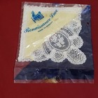 Vtg New Collectible Renaissance Lace Handkerchief Made In Belgium 