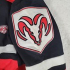 Racing Champions Dodge Motorsports Jacket Mens Size M Black Red Embroidered Logo