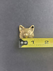 Tiny Fox Head Incense Burner Or Wall Art  1  Brass 