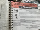 California Central Valley Cities   1998 Thomas Guide Map Fresno Etc