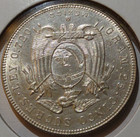 1944 Republica De Ecuador  M 5 Sucres Silver