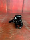 Hand-painted Miniature Porcelain Figure Black Labrador Retriever Dog 28374