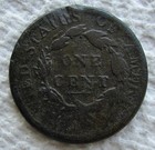 1813 Classic Head Large Cent Rare Key Date Type Coin Fine Dark  Corroded Damaged