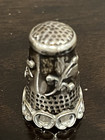 Antique Sterling Silver Sewing Thimble Collection Of 2  10b 