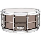 Ludwig Universal Series Black Brass Snare Drum With Chrome Hardware 14 X 6 5 In 