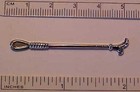 Traditional 1 9 Scale Model Horse Riding Crop - Flat-backed Silver-toned