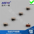 10  Ss-23d07 2p3t Handle Height 7mm Vertical 8 Pin Slide Switch With 2 Fixed Pin