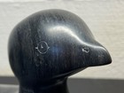      Vintage Janie Meeko Inuit Loon Carving     Signed     Original Eskimo Art Label 