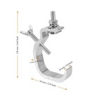 10pcs Stage Light Clamp Hook 1 2-2 Inch Truss Clamp Aluminium Dj Light Clamps   