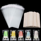 200 Pieces Ice Cream Sticks And Bags Set Included 4 49 Inch  8 27 X 3 15 Inch
