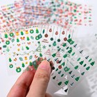30 Sheets Christmas Nail Art Stickers 3d Self- Adhesive Pegatinas U  as Style-a