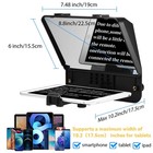 A10ii Teleprompter Portable Smartphone Dslr Camera Prompter With Phone Holder   