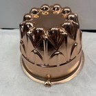 Vintage 6 Cup Copper Jell-o Mold Pan Crown Shape Copyright 1963 By Ahc