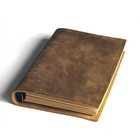 Small Vintage Leather Journal Notebook 6 Ring Refillable Binder Diary