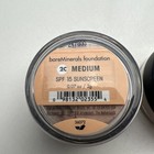 Lot Of 3 I d  Bare Minerals Foundation Spf 15 Sunscreen Medium 36072  06 Oz   2g