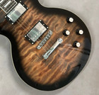 Show   stopping Brown Burst Electric Guitar Quilted Maple Top Chrome Hardware