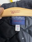 Vintage Manhattan Wool Bomber Jacket Men s M 40 Charcoal Gray Made In Usa