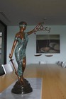 Lady Justice Large Bronze Statue - Size  22  L X 13  W X 44  H 