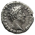 Roman Silver Denarius - Rome 161 Ad - Marcus Aurelius - Virtus
